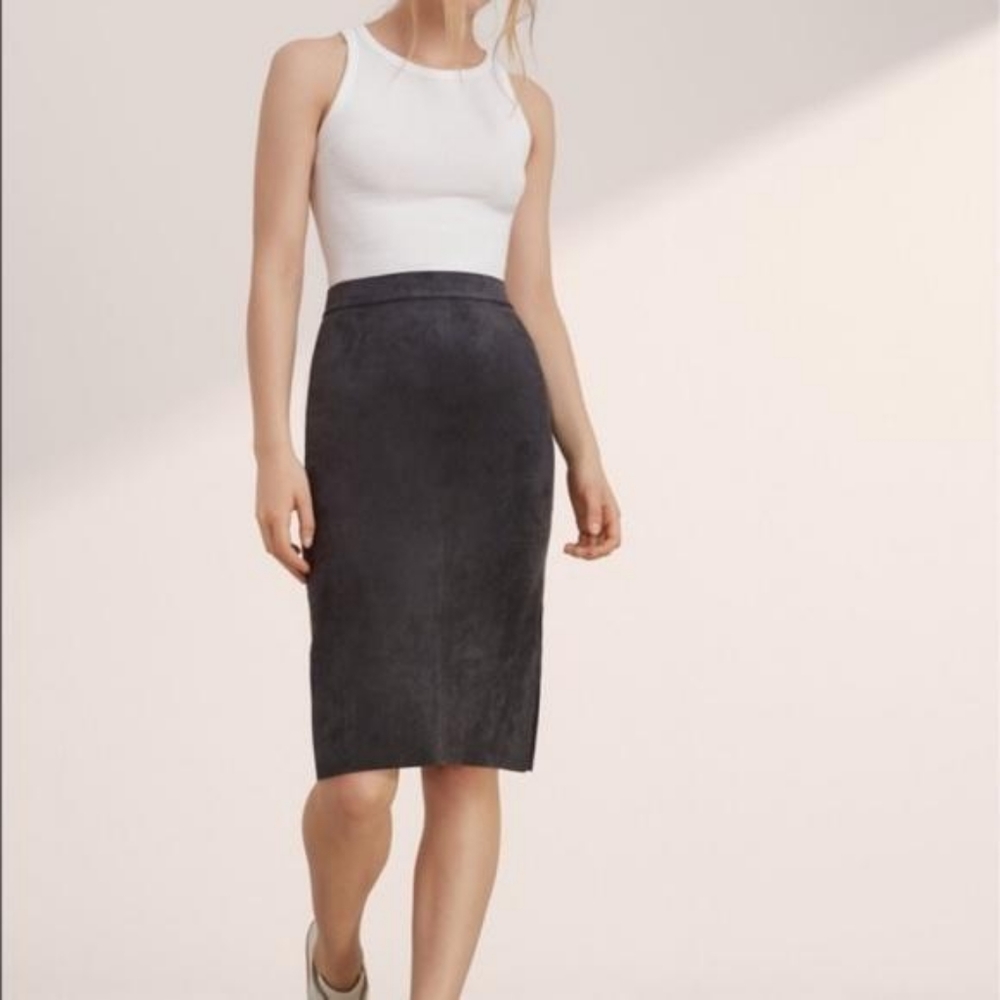 Wilfred Free Lis Skirt in Dark Charcoal